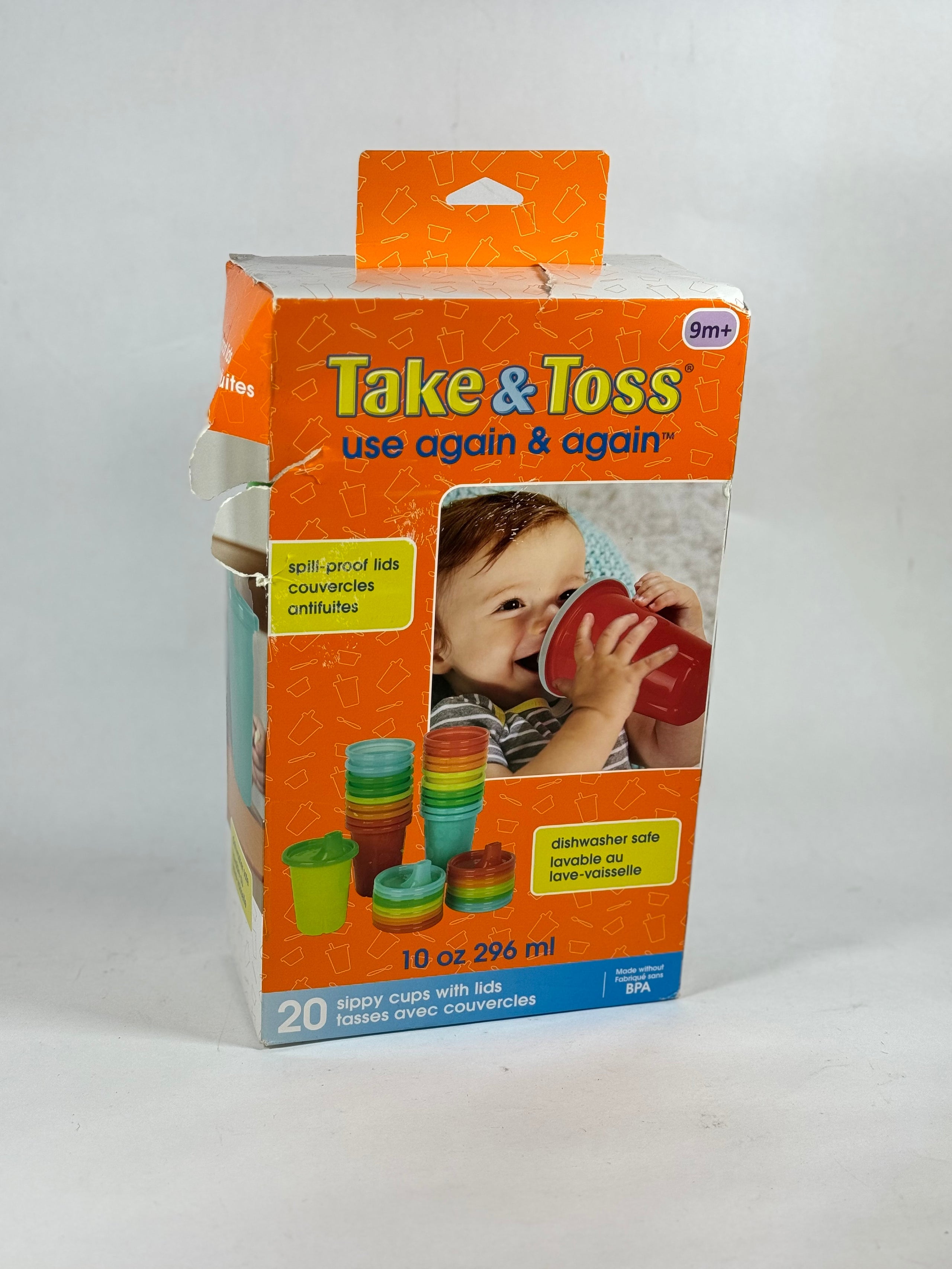 The First Years Take & Toss Spill Proof Sippy Cups - Rainbow Party Pack ...